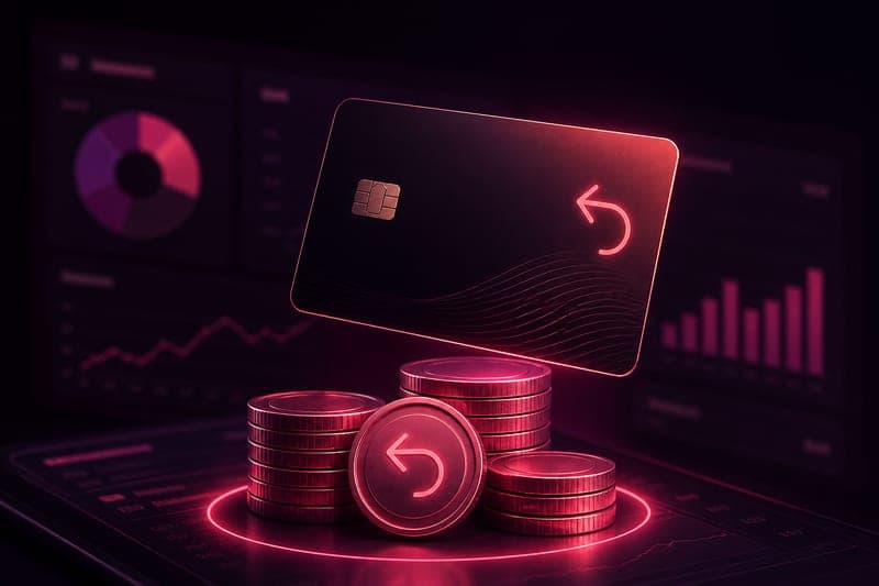 Advertiser dashboard illustrating cashback on qualified ad spend
